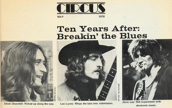 Alvin Lee - Ten Years After Gigography 1970